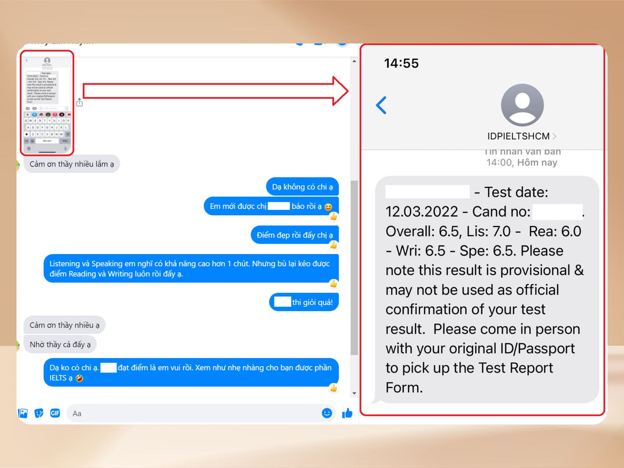6.5 từ Học viên lớp 6 sau 3 tuần ôn